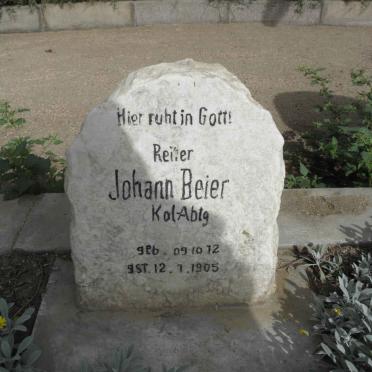 BEIER Johann 1872-1905
