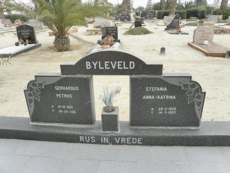 BYLEVELD Gerhardus Petrus 1921-1999 &amp; Stefania Anna-Katrina 1926-1993