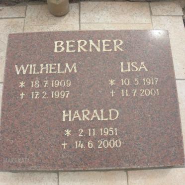 BERNER Wilhelm 1909-1997 &amp; Lisa 1917-2001 :: BERNER Harald 1951-2000