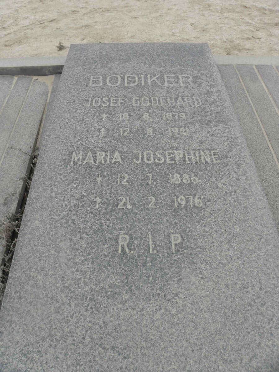 BÖDIKER Josef Godehard 1879-1941 &amp; Maria Josephine 1886-1976