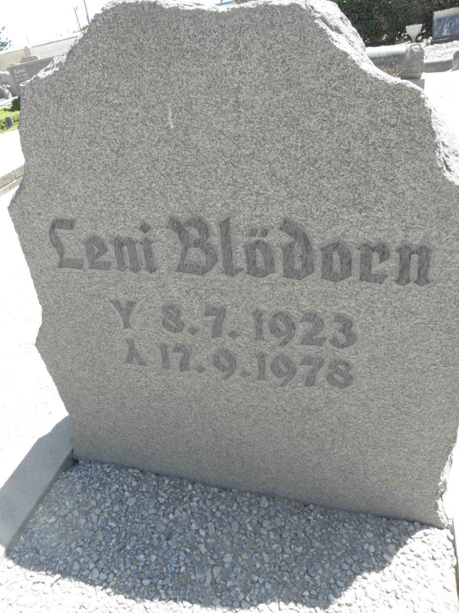BLÖDORN Leni 1923-1978