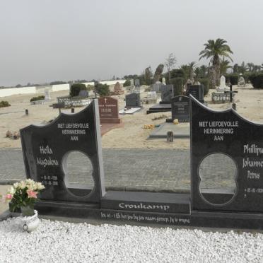 CROUKAMP Phillipus Johannes Petrus 1933- &amp; Heila Magdalena 1938-2008