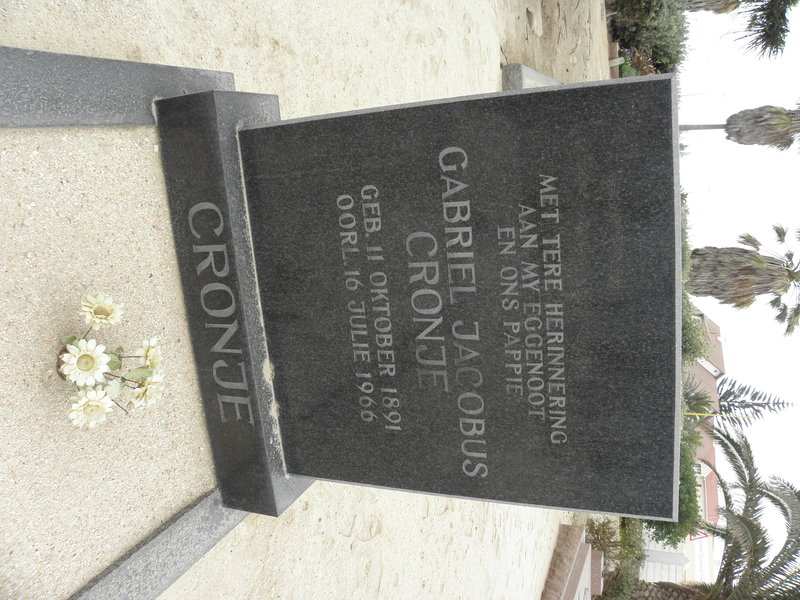 CRONJE Gabriel Jacobus 1891-1966