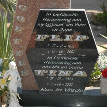 COETZEE Flip 1921-2001 &amp; Tina 1923-2002