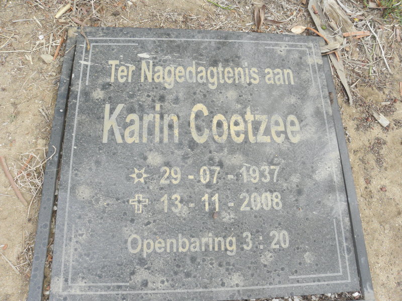 COETZEE Karin 1937-2008