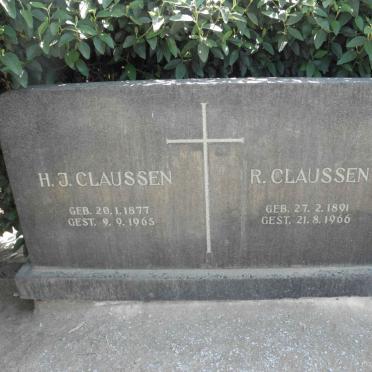 CLAUSSEN H.J. 1877-1965 &amp; R. 1891-1966
