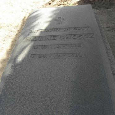 CWOSDZ Franz 1880-1946 &amp; Pauline 1883-1958