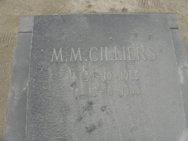CILLIERS M.M. 1903-1982