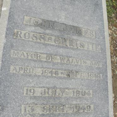 CHRISTIE John James, Ross 1904-1949