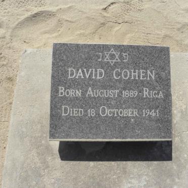 COHEN David 1889-1941