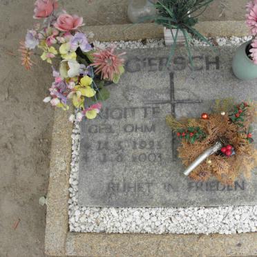 GIERSCH Brigitte nee OHM 1925-2003