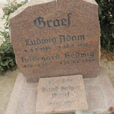 GRAEF Ludwig Adam 1908-1992 &amp; Hildegard Hedwig 1919-2005 :: GRAEF Bernd Holger 1953-1995