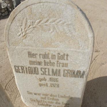 GRIMM Gertrud Selma 1886-1928