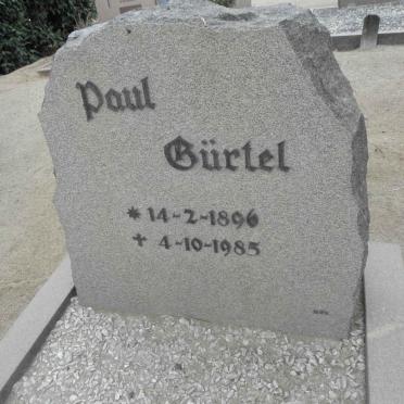 GÜRTEL Paul 1896-1985