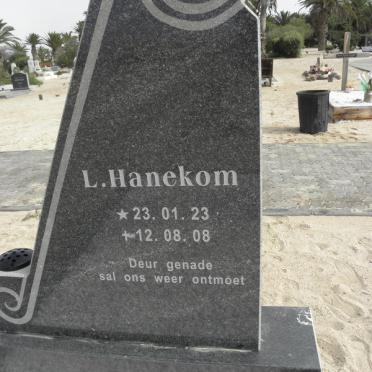 HANEKOM L. 1923-2008