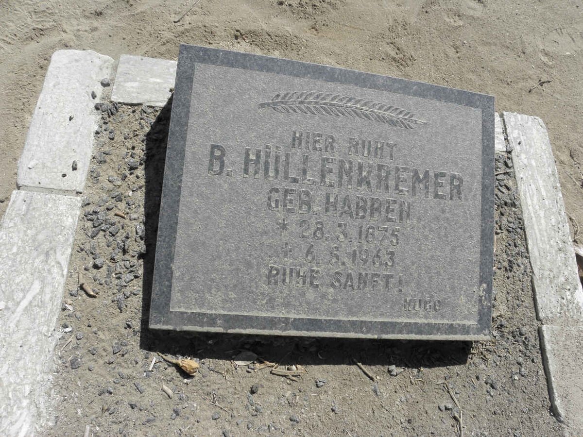 HÜLLENKREMER B. nee HABBEN 1875-1963