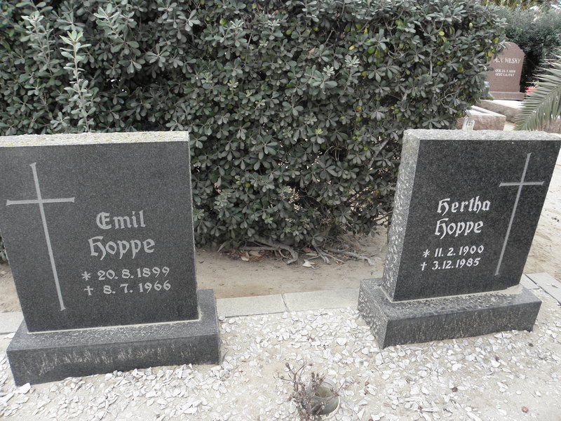 HOPPE Emil 1899-1966 &amp; Hertha 1900-1985