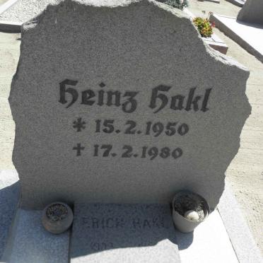 HAKL Heinz 1950-1980 :: HAKL Erich 1909-1989