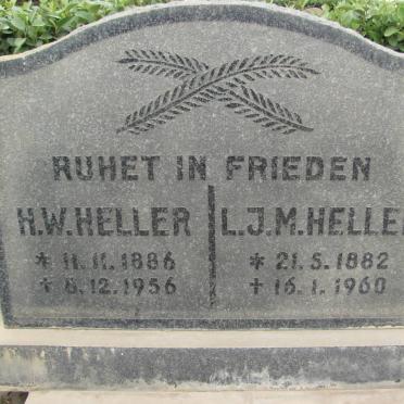 HELLER L.J.M. 1882-1960 &amp; H.W. 1888-1956