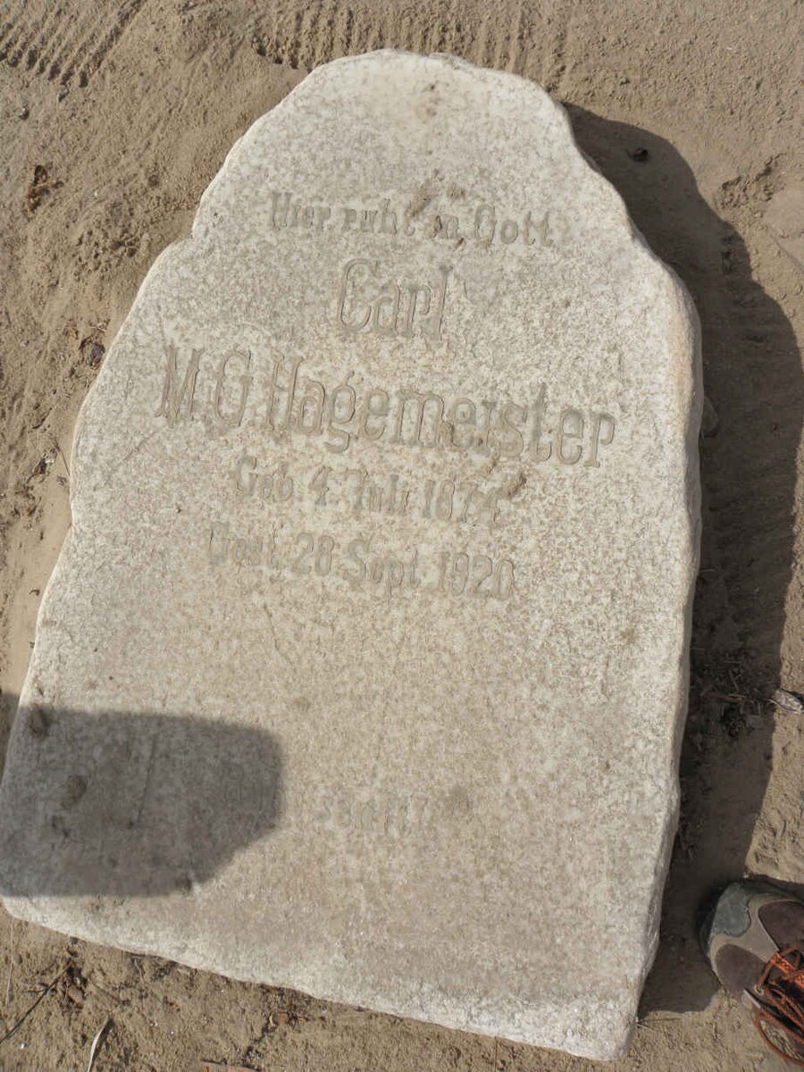 HAGEMEISTER Carl M.G. 1874-1920