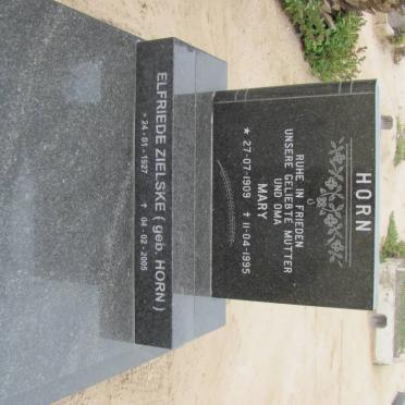 HORN Mary 1909-1995 :: ZIELSKE Elfriede nee HORN 1927-2005