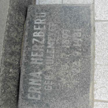 HERZBERG Erna nee KULEMEYER 1897-1981