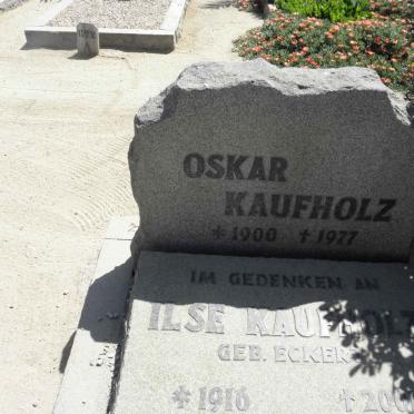 KAUFHOLZ Oskar 1900-1977 &amp; Ilse ECKERT 1916-2001 