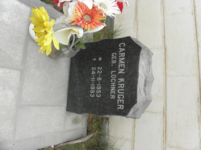 KRUGER Carmen nee LOCHNER 1953-1993