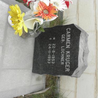 KRUGER Carmen nee LOCHNER 1953-1993