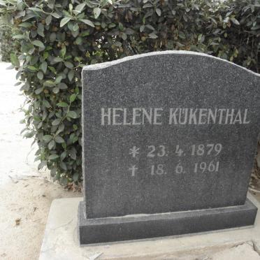 KUKENTHAL Helene 1879-1961