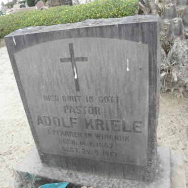 KRIELE Adolf 1867-1917