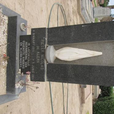 KLERK Pieter Nicolas, de 1916-1991