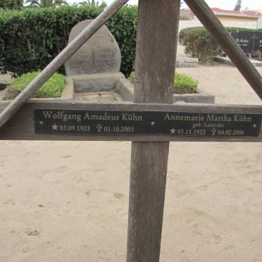 KÜHN Wolfgang Amadeus 1925-2003 &amp; Annemarie Martha LABITZKE 1922-2006