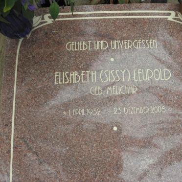 LEUPOLD Elisabeth nee MELICHAR 1932-2008