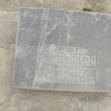 LANGENBERG Ernst 1878-1941