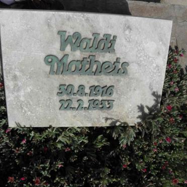 MATHEIS Waldi 1916-1933