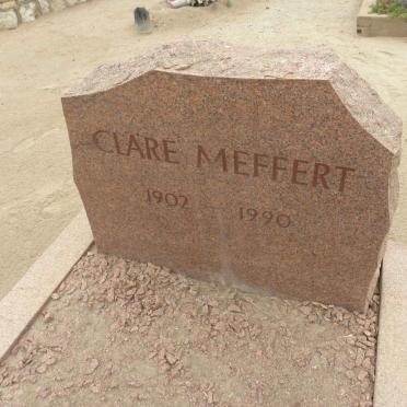 MEFFERT Clare 1902-1990