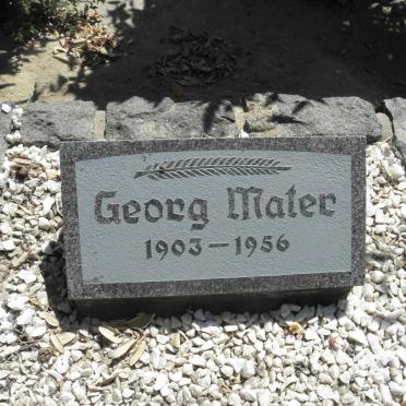 MATER Georg 1903-1956