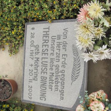 BINDING Therese Luise nee MÖHRING 1917-2009