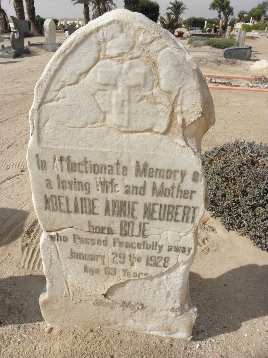 NEUBERT Adelaide Annie nee BOJE -1928