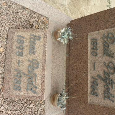 PETZOLD Paul 1890-1968 &amp; Anna 1898-1988