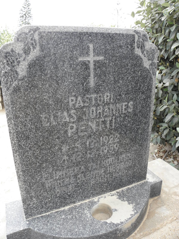 PENTTI Elias Johannes 1922-1959