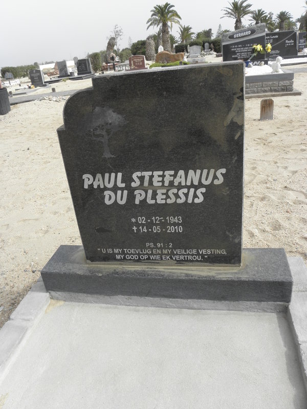 PLESSIS Paul Stefanus, du 1943-2010