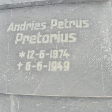PRETORIUS Andries Petrus 1874-1949