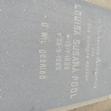 POOL Louisa Susara 1899-1965