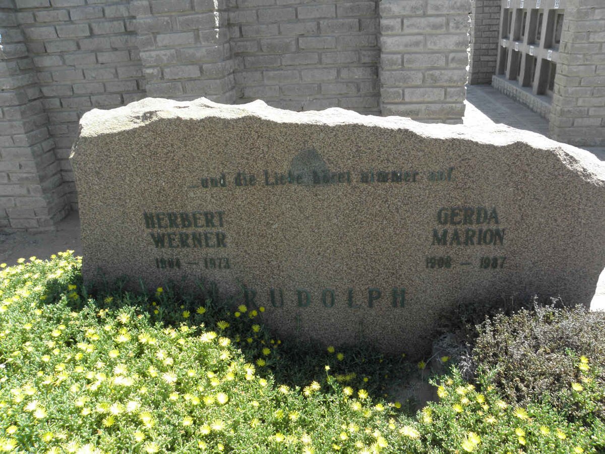 RUDOLPH Herbert Werner 1904-1973 &amp; Gerda Marion 1908-1987