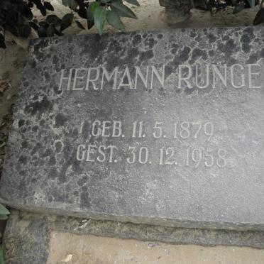 RUNGE Hermann 1879-1958