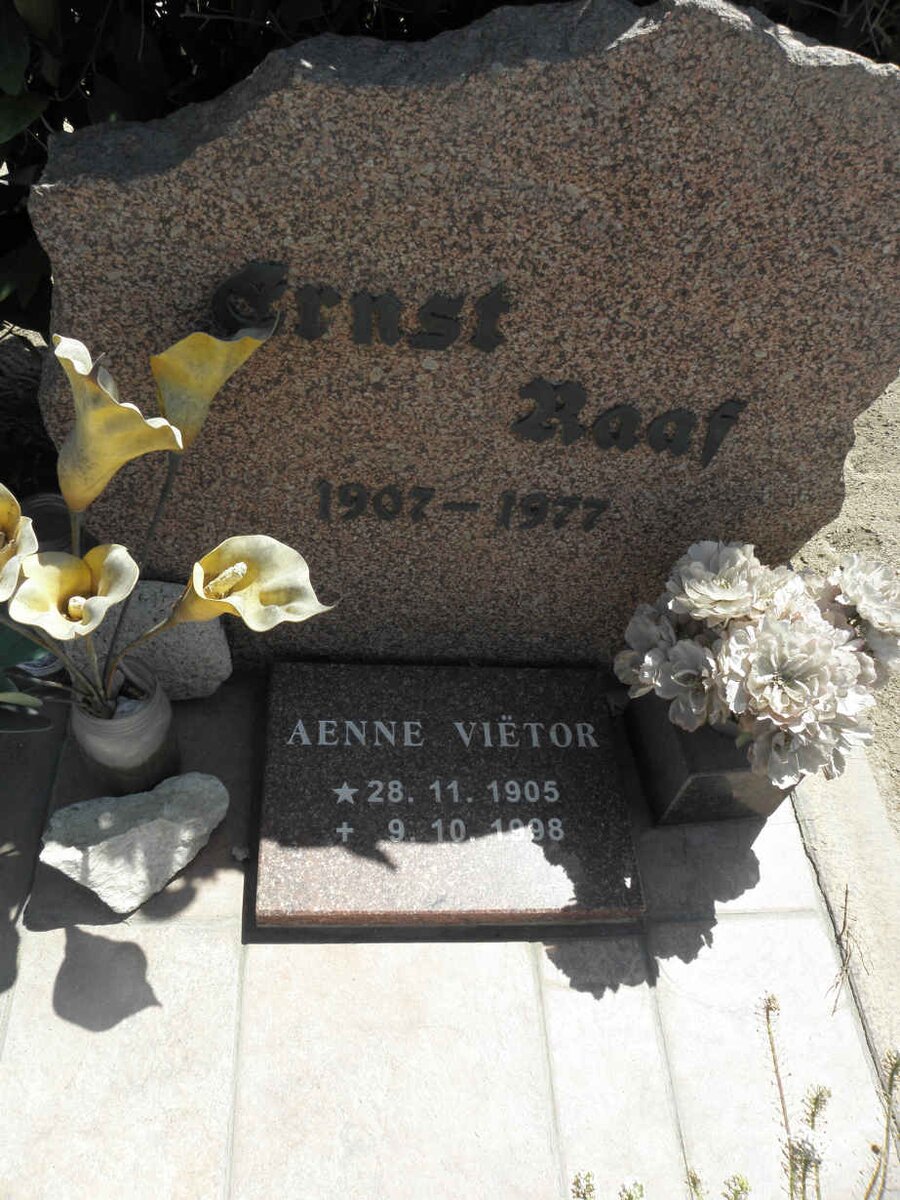 RAAF Ernst 1907-1977 :: VIETOR Aenne 1905-1998