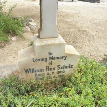 SCHULZ William Rex 1920-1921