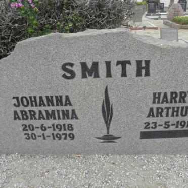 SMITH Harry Arthur 1915- &amp; Johanna Abramina 1918-1979
